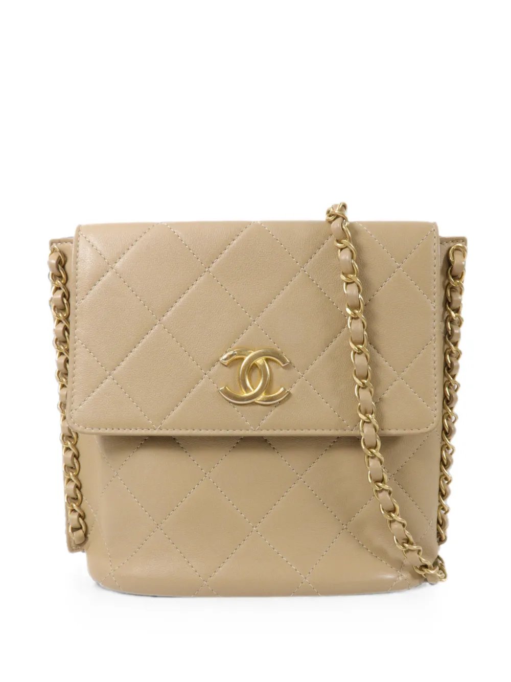 small CC quilted shoulder bag