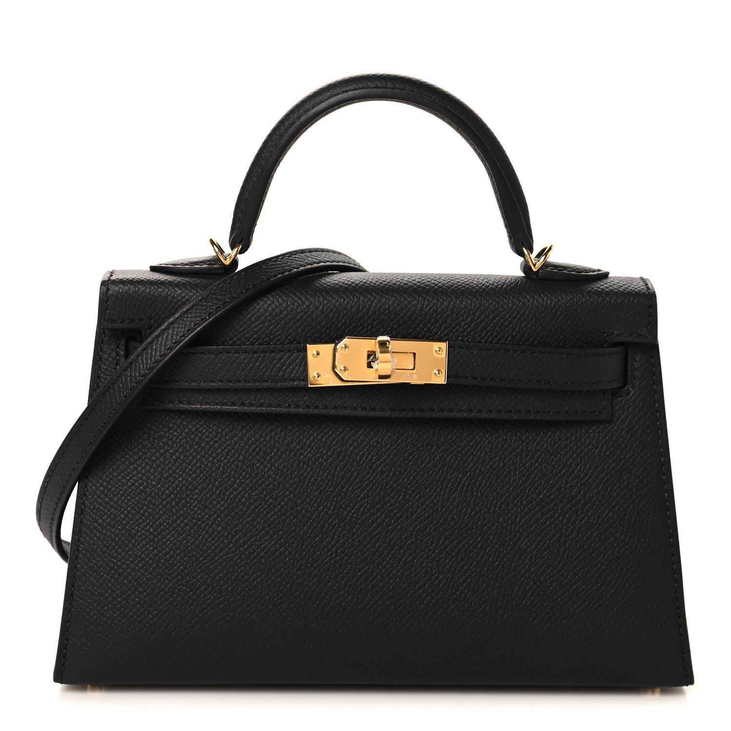 Hermes Epsom Mini Kelly Sellier 20 Black