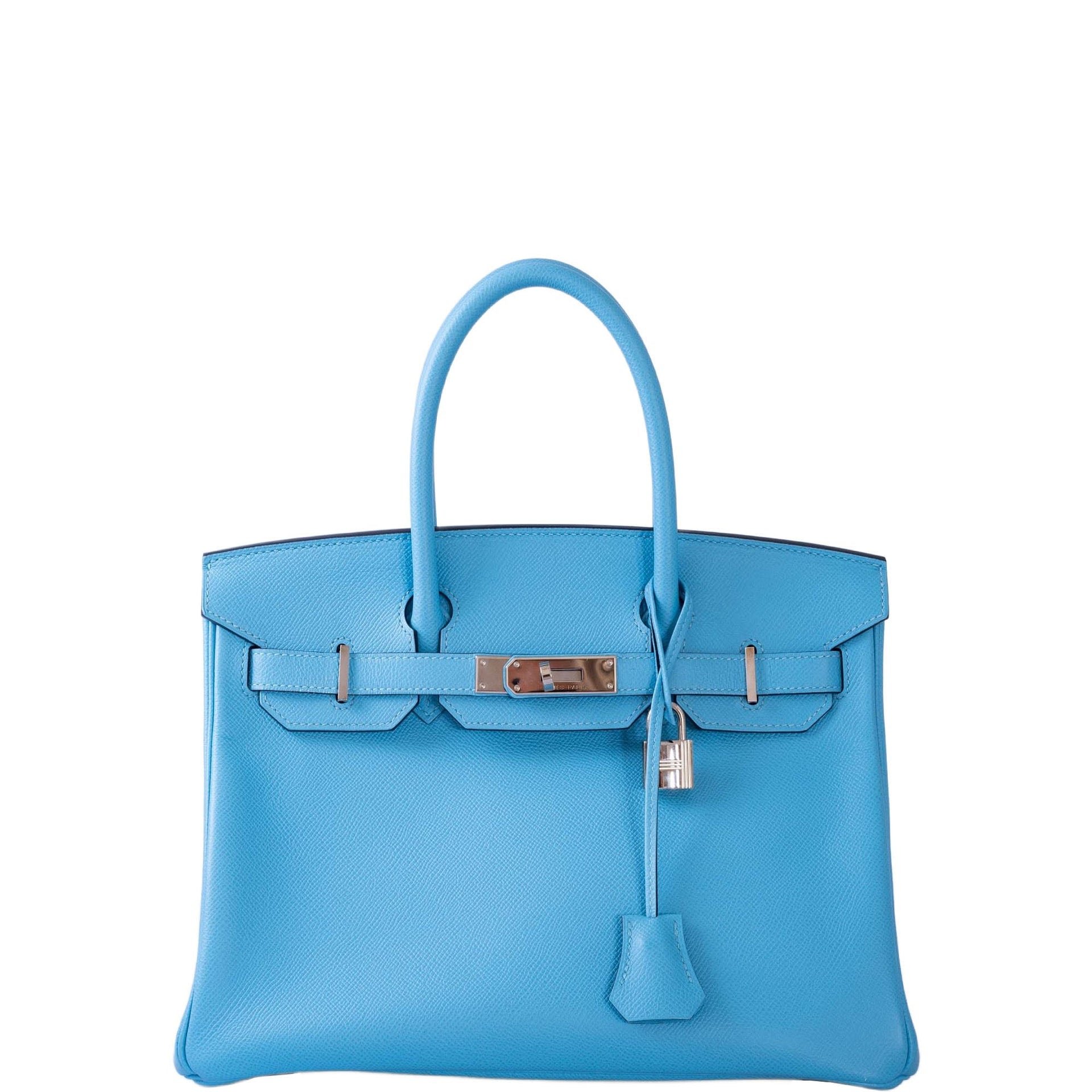 Hermes Hermès Birkin 30 Bleu du Nord Epsom Palladium Hardware