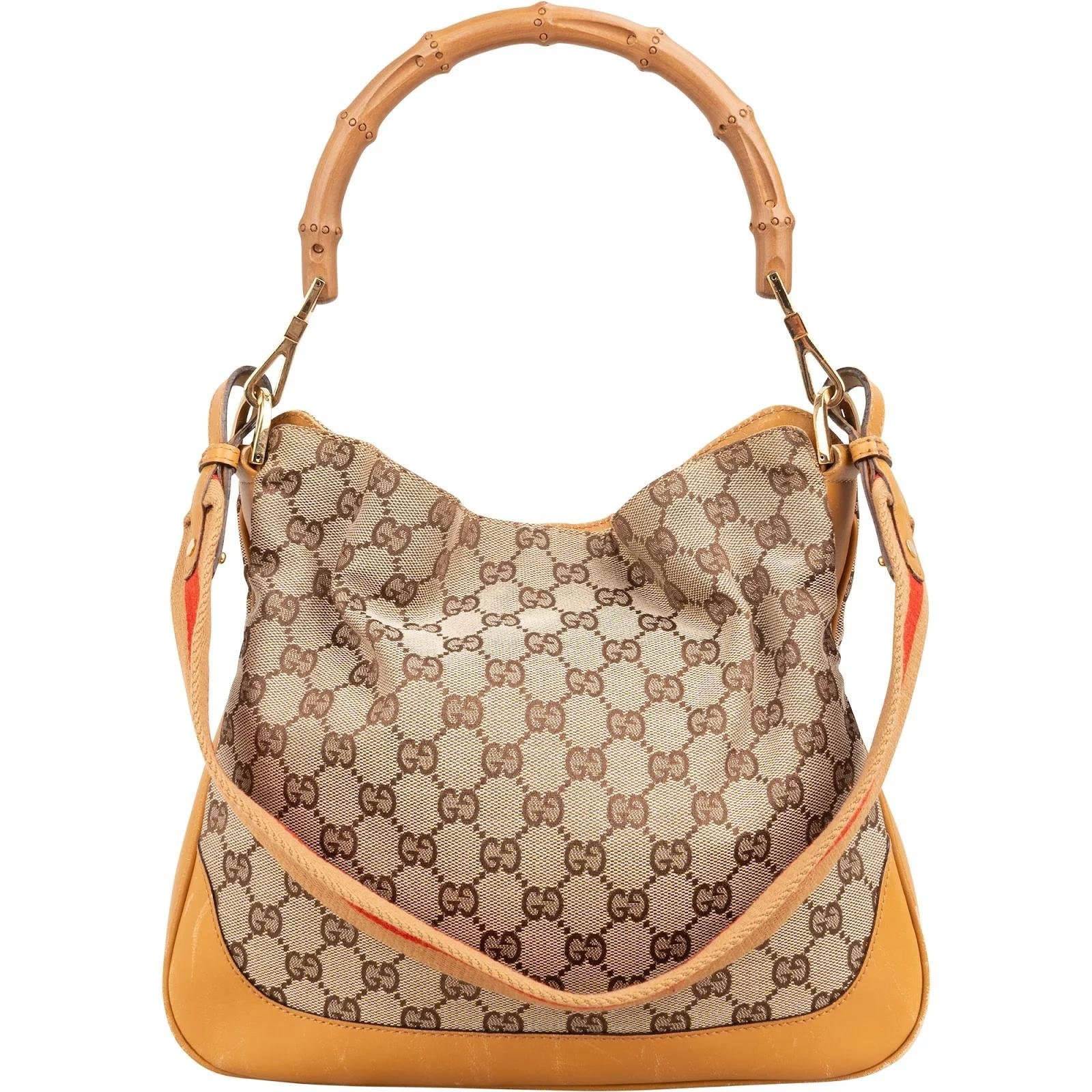 Bamboo Top Handle leather handbag