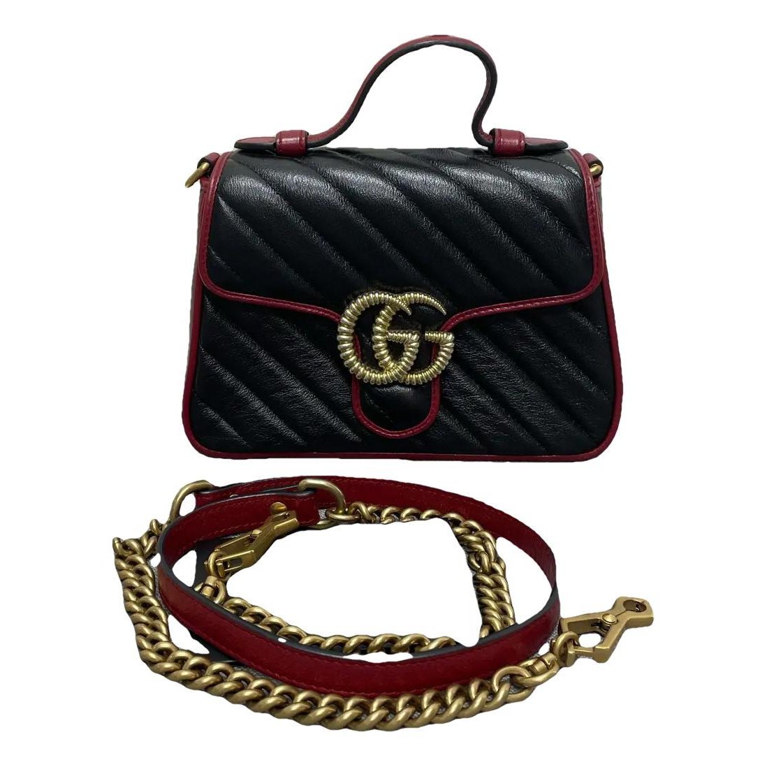 GG Marmont Flap leather handbag