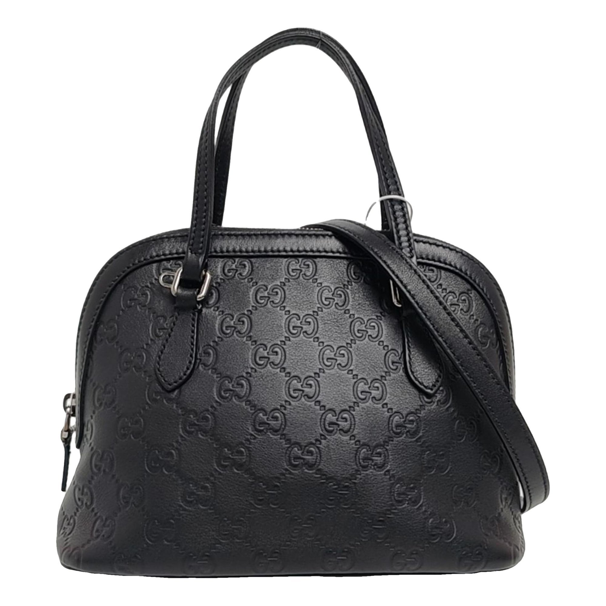 Dôme leather crossbody bag