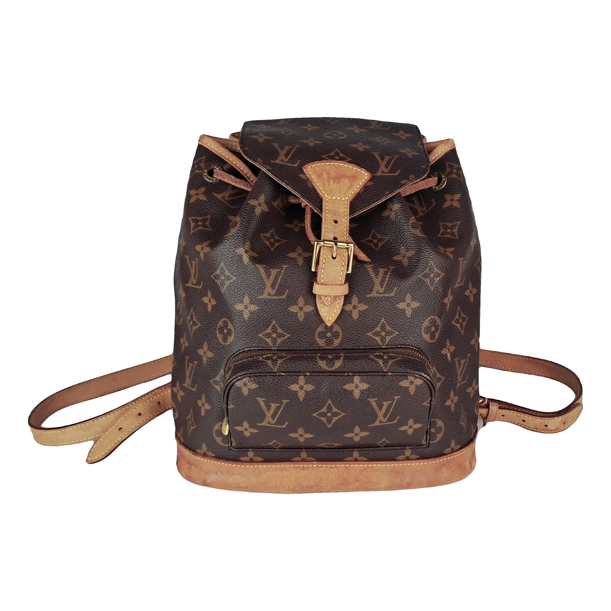 Montsouris Vintage leather backpack