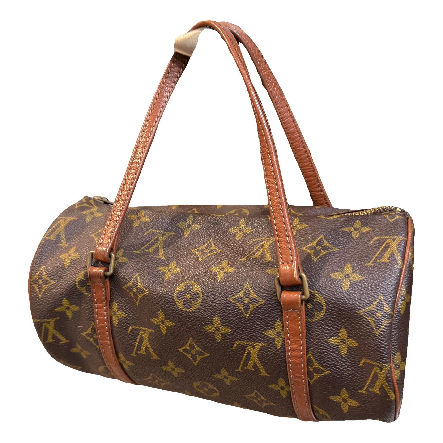 Patent leather handbag