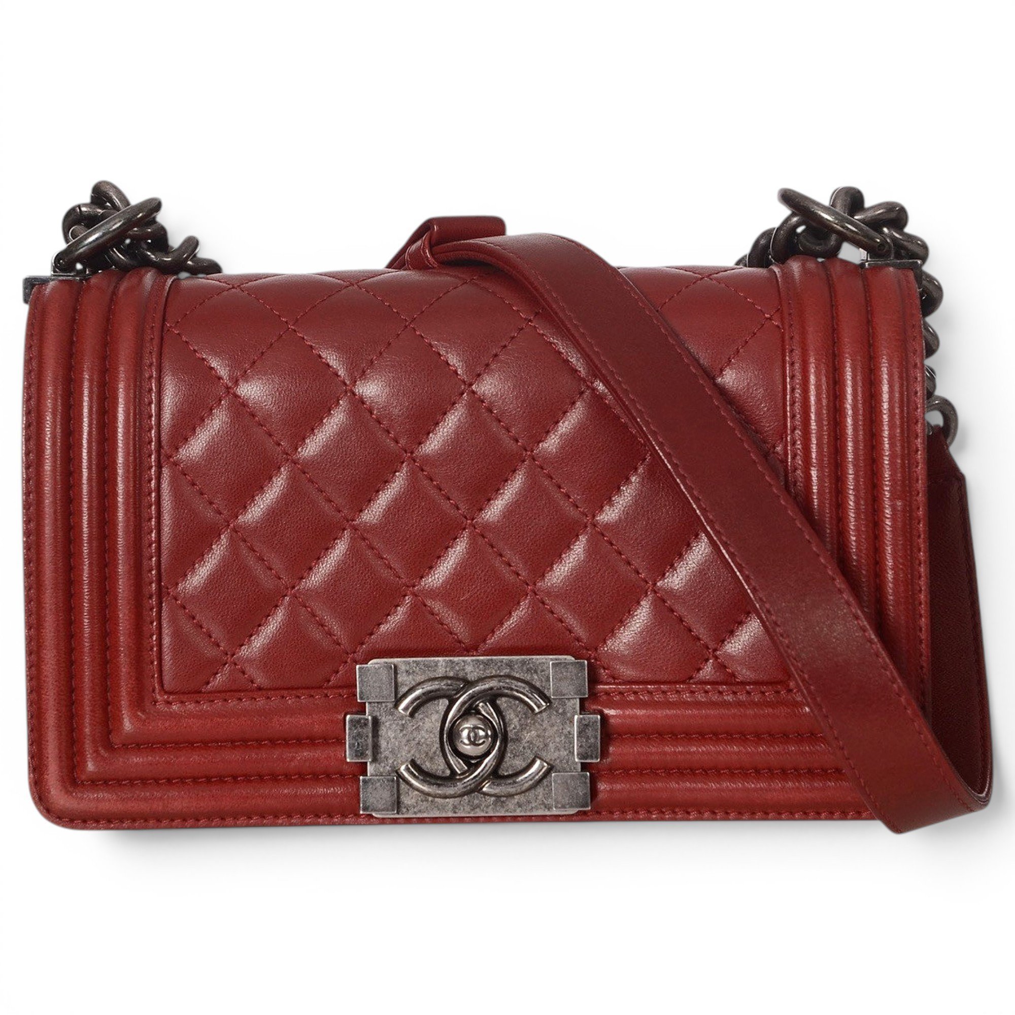 Boy leather crossbody bag
