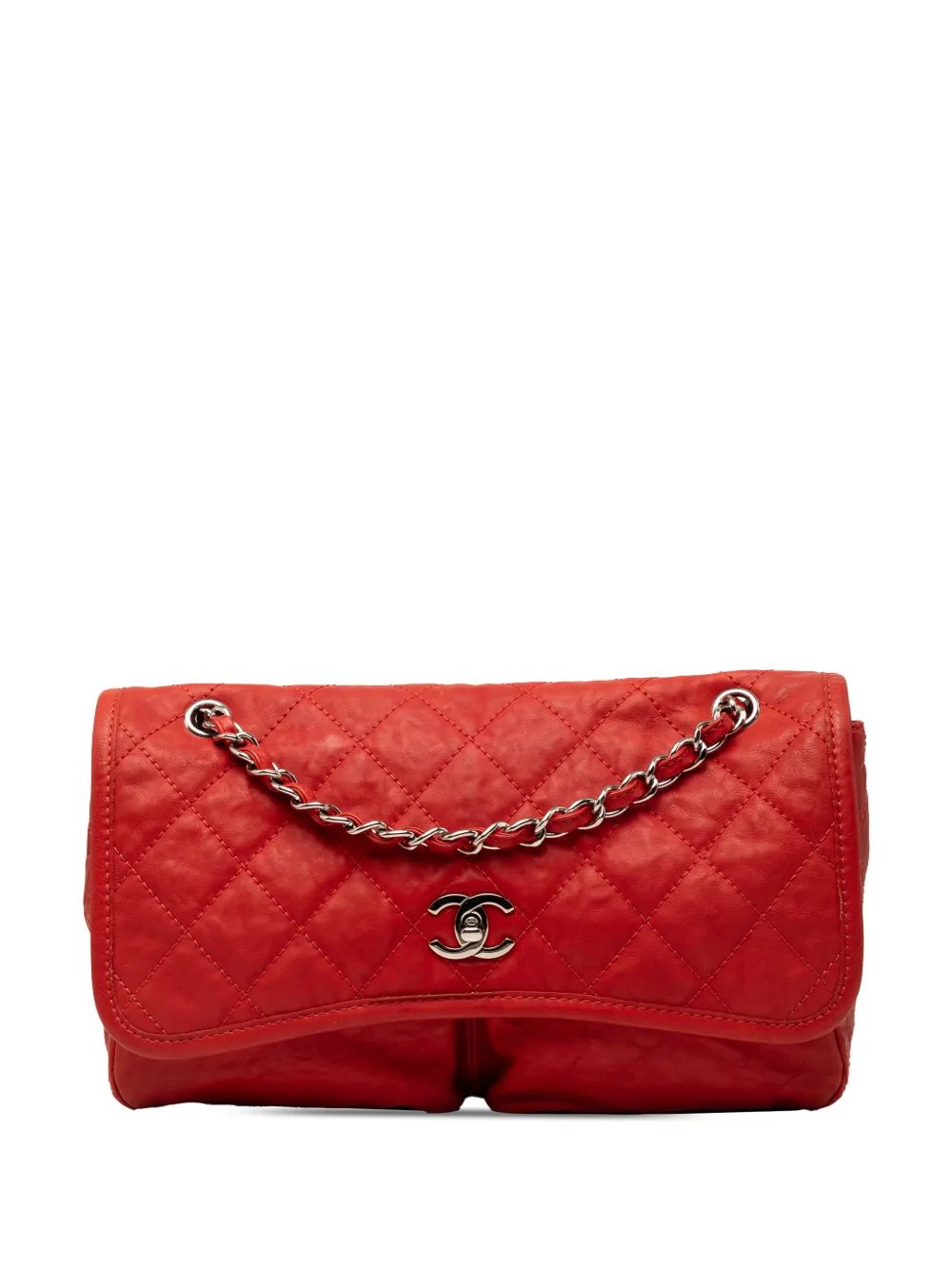 2010-2011 Medium Grained Calfskin Natural Beauty Flap shoulder bag