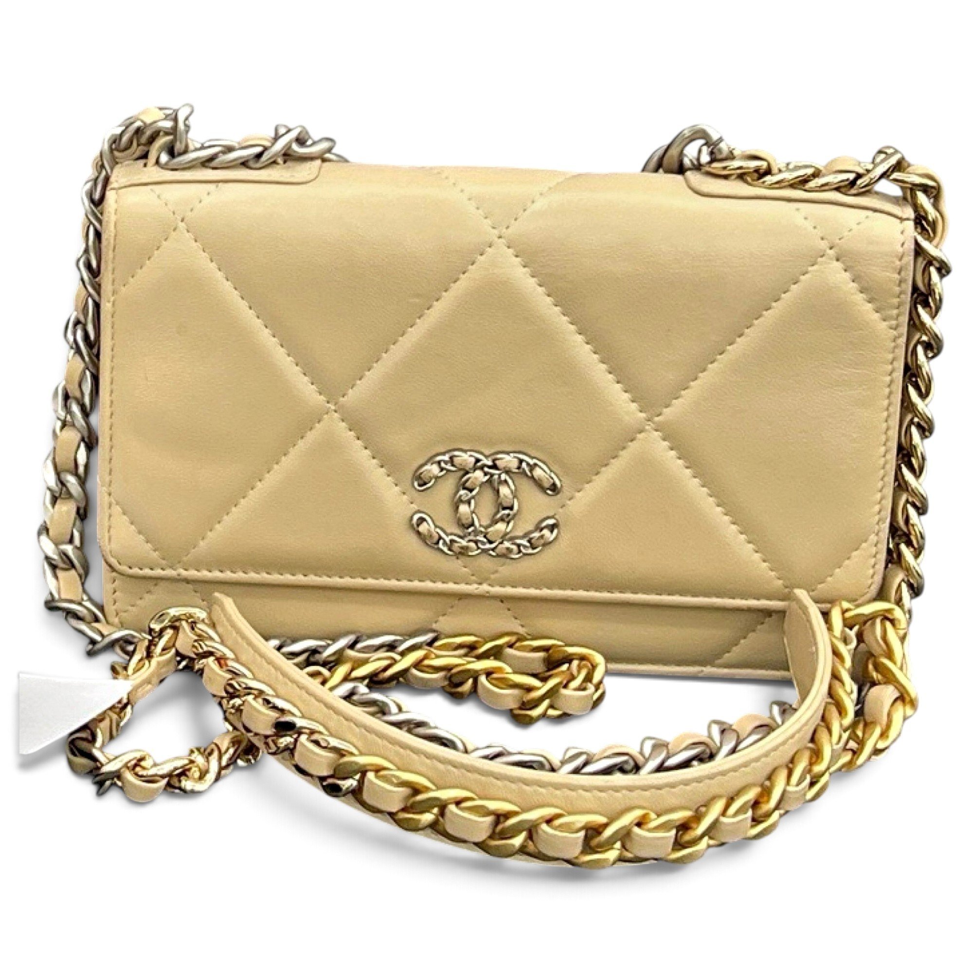 Wallet On Chain Chanel 19 leather handbag