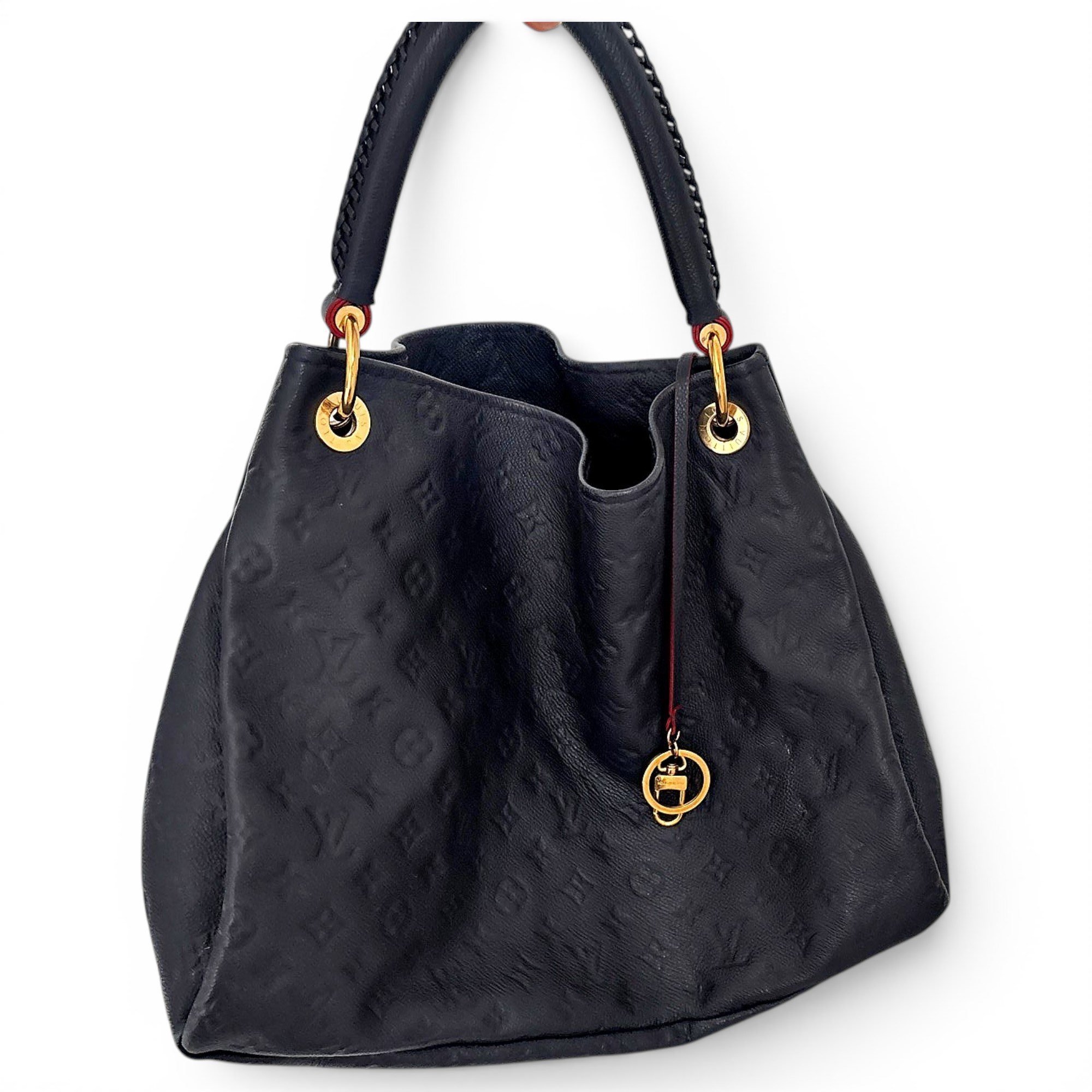 Artsy leather handbag