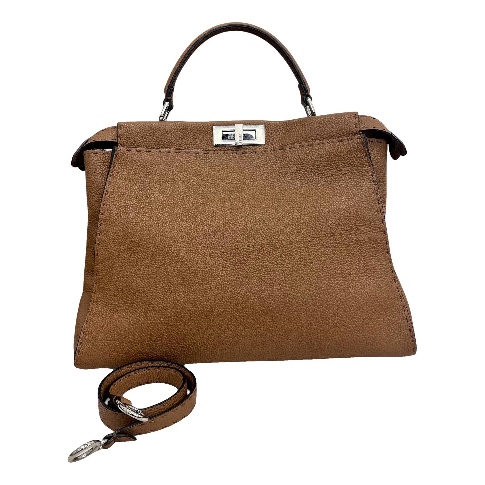 Peekaboo leather handbag