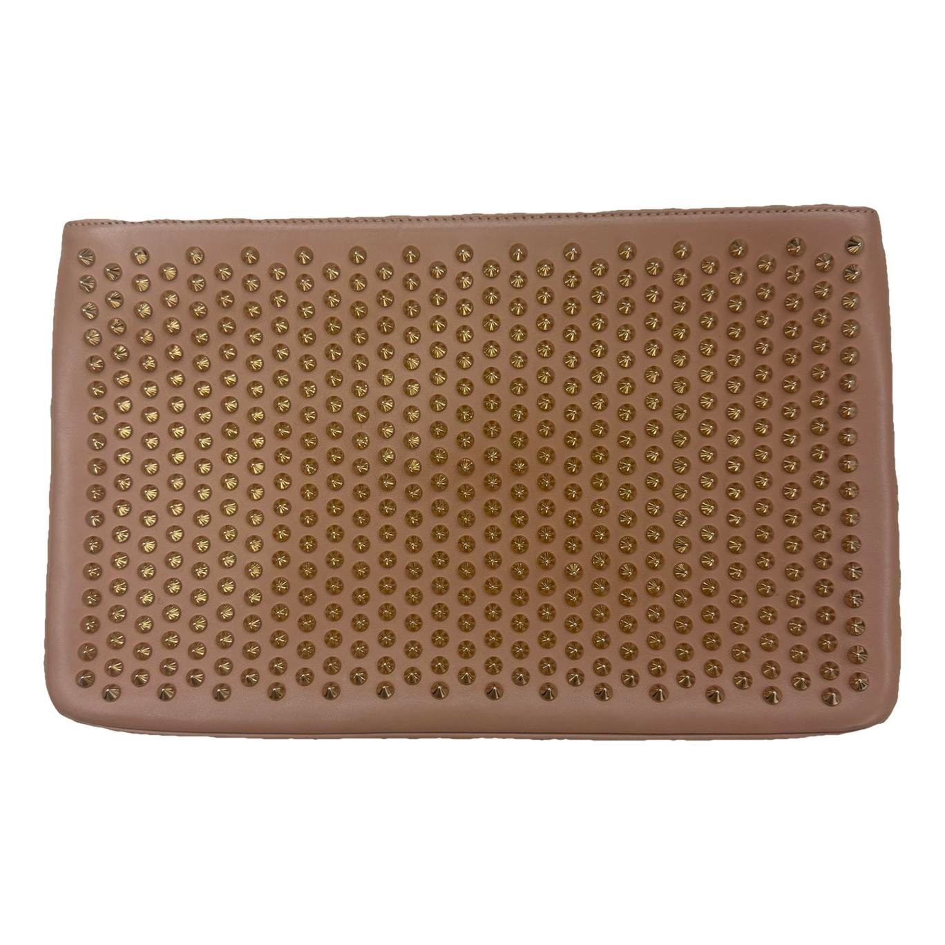 Loubiposh leather clutch bag
