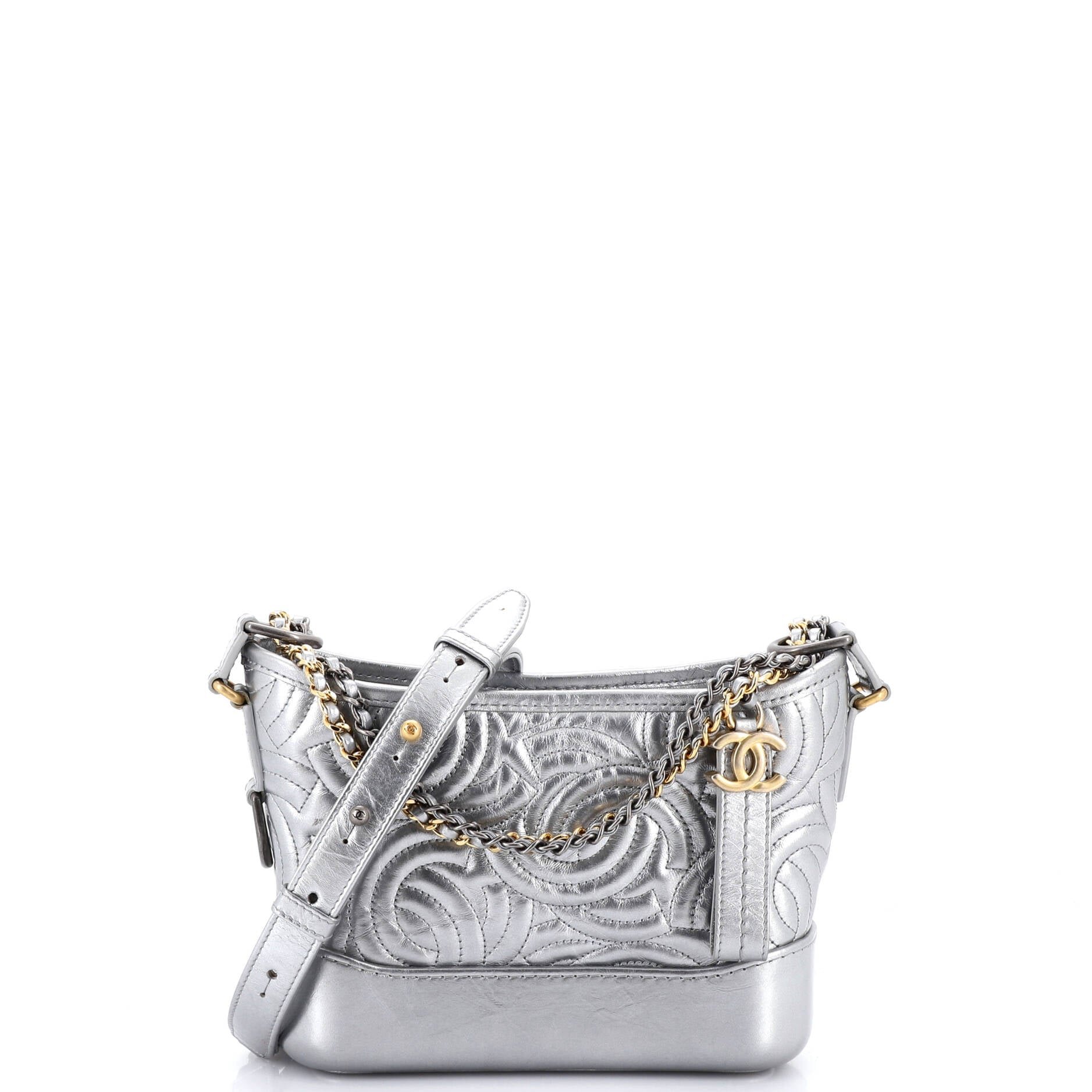 Gabrielle Hobo CC Stitched Calfskin Small