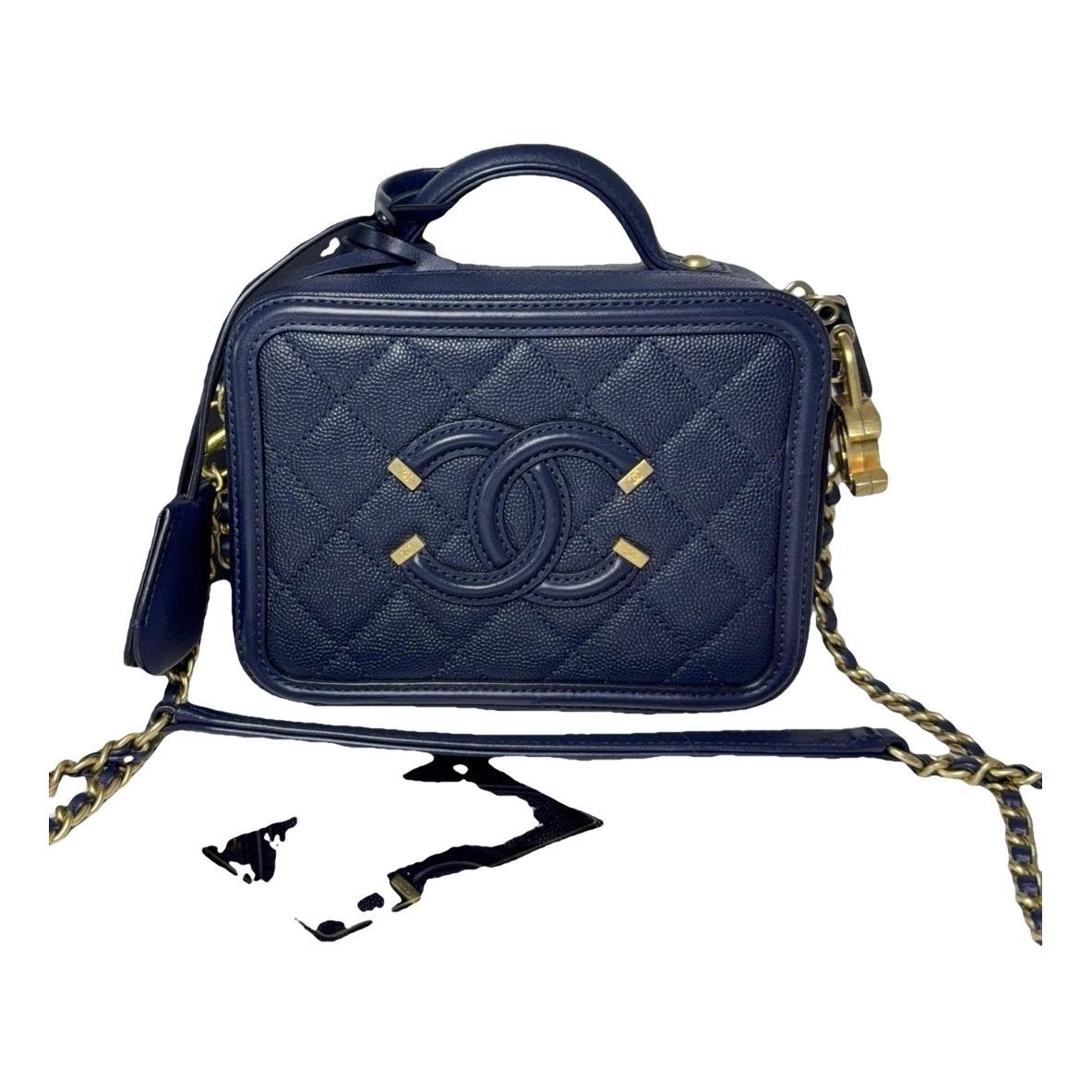 Vanity leather handbag