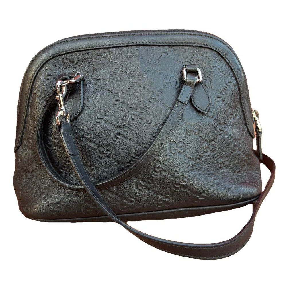 Dôme leather crossbody bag