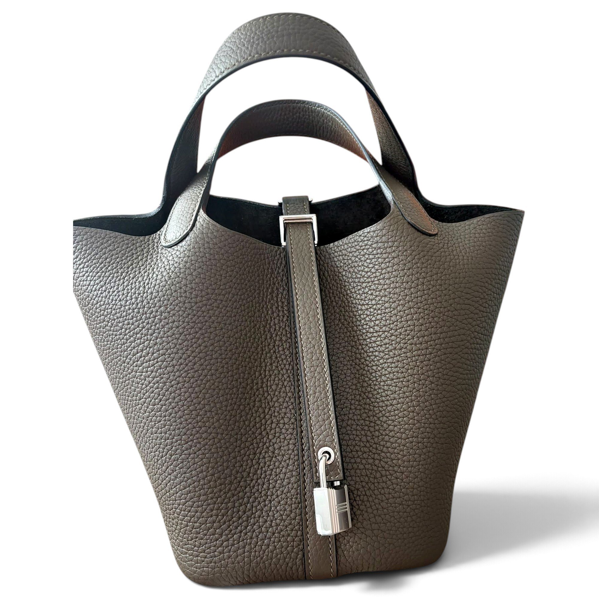 Picotin leather handbag