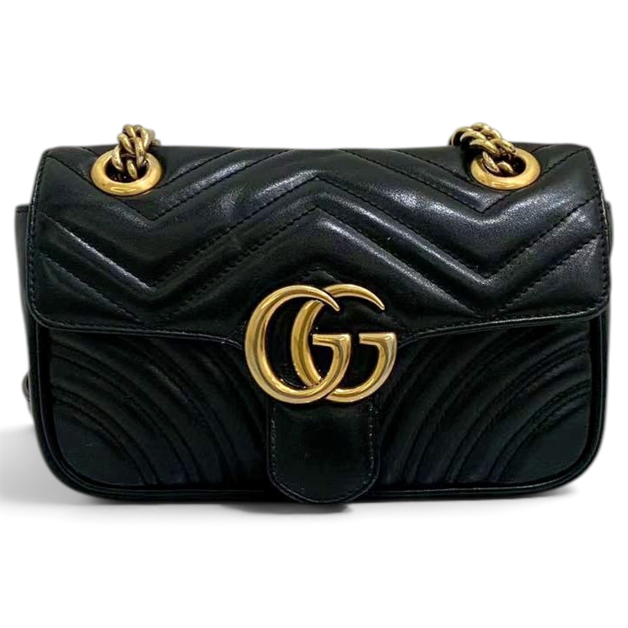 GG Marmont Flap leather handbag