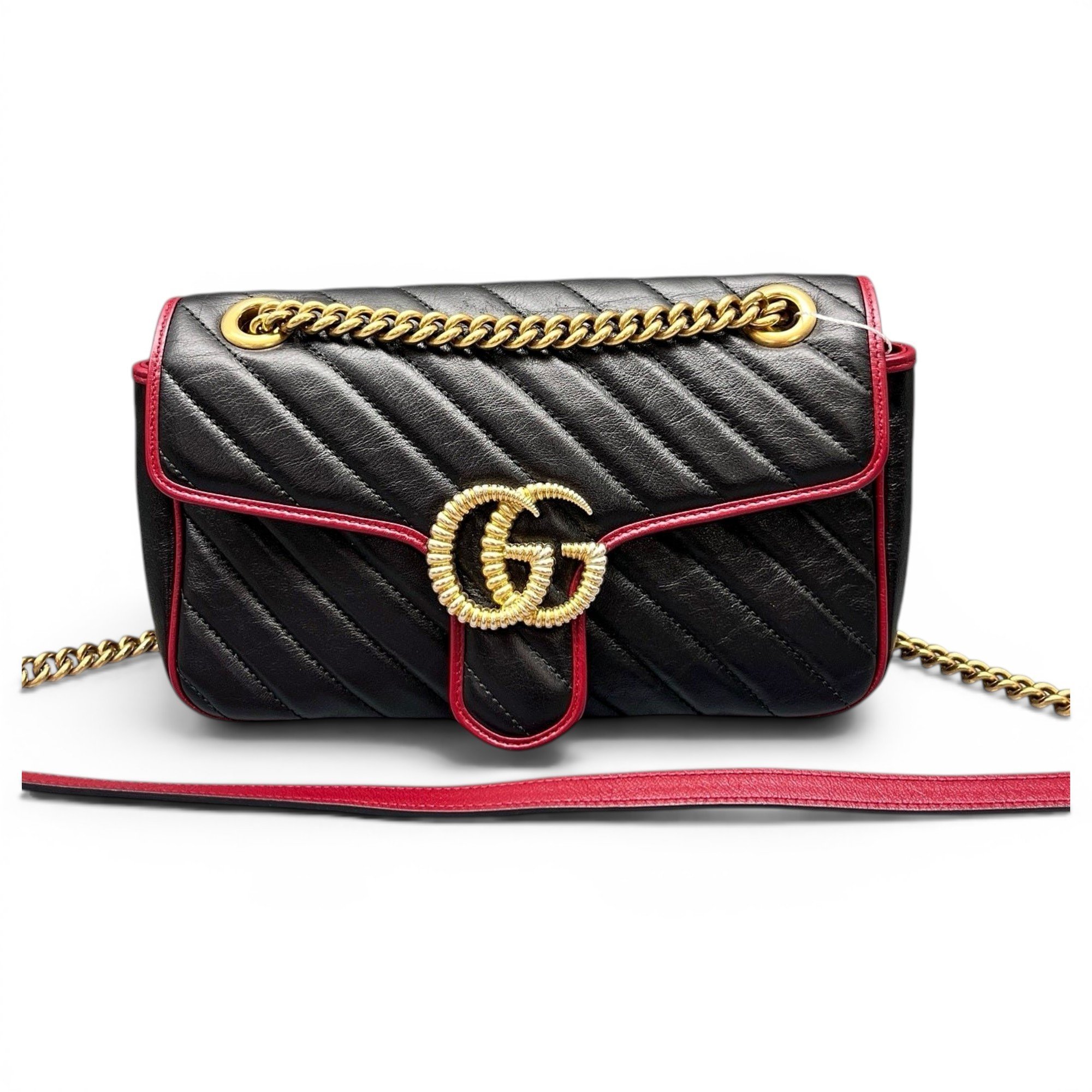 GG Marmont Flap leather handbag