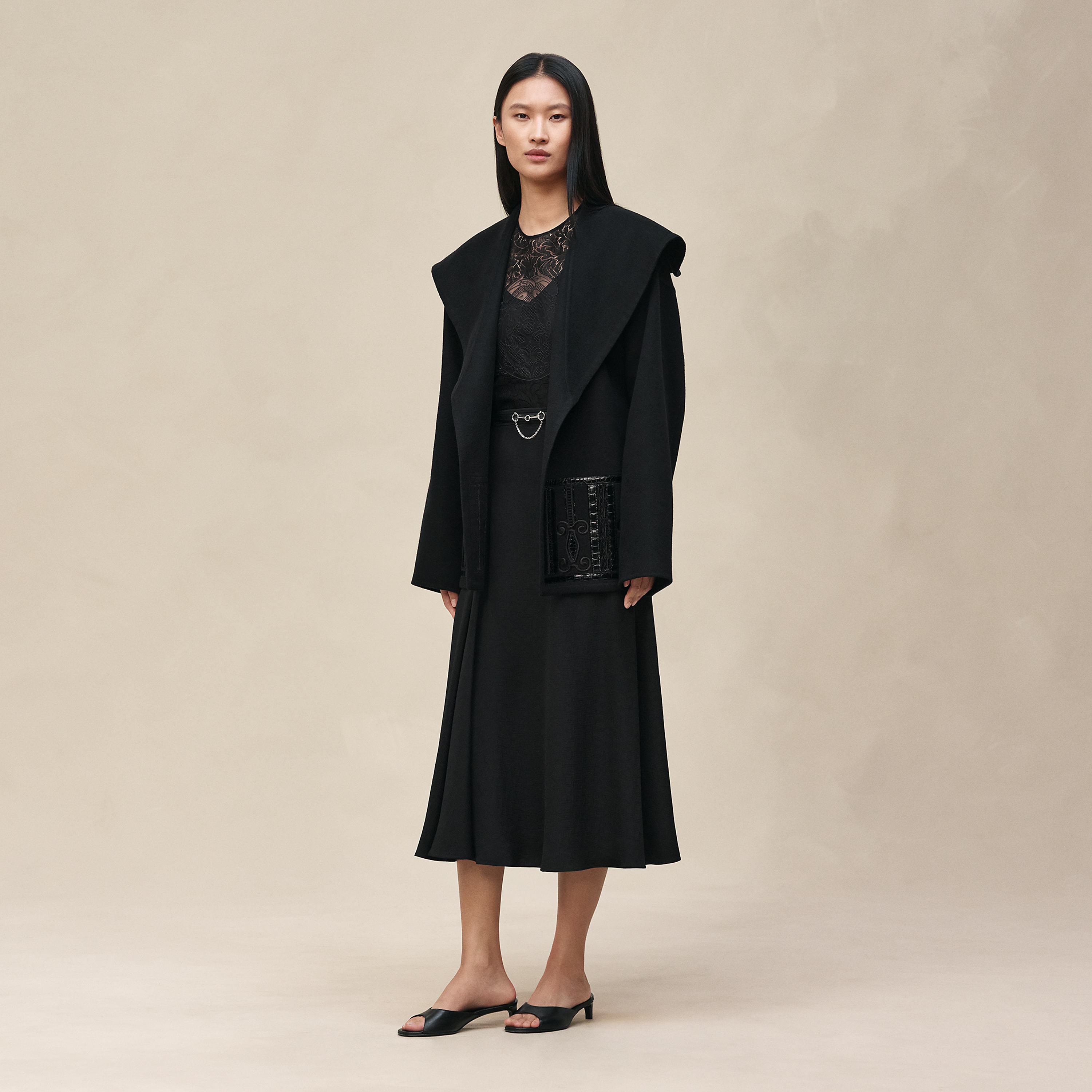 "H Kelly" flared asymmetric skirt