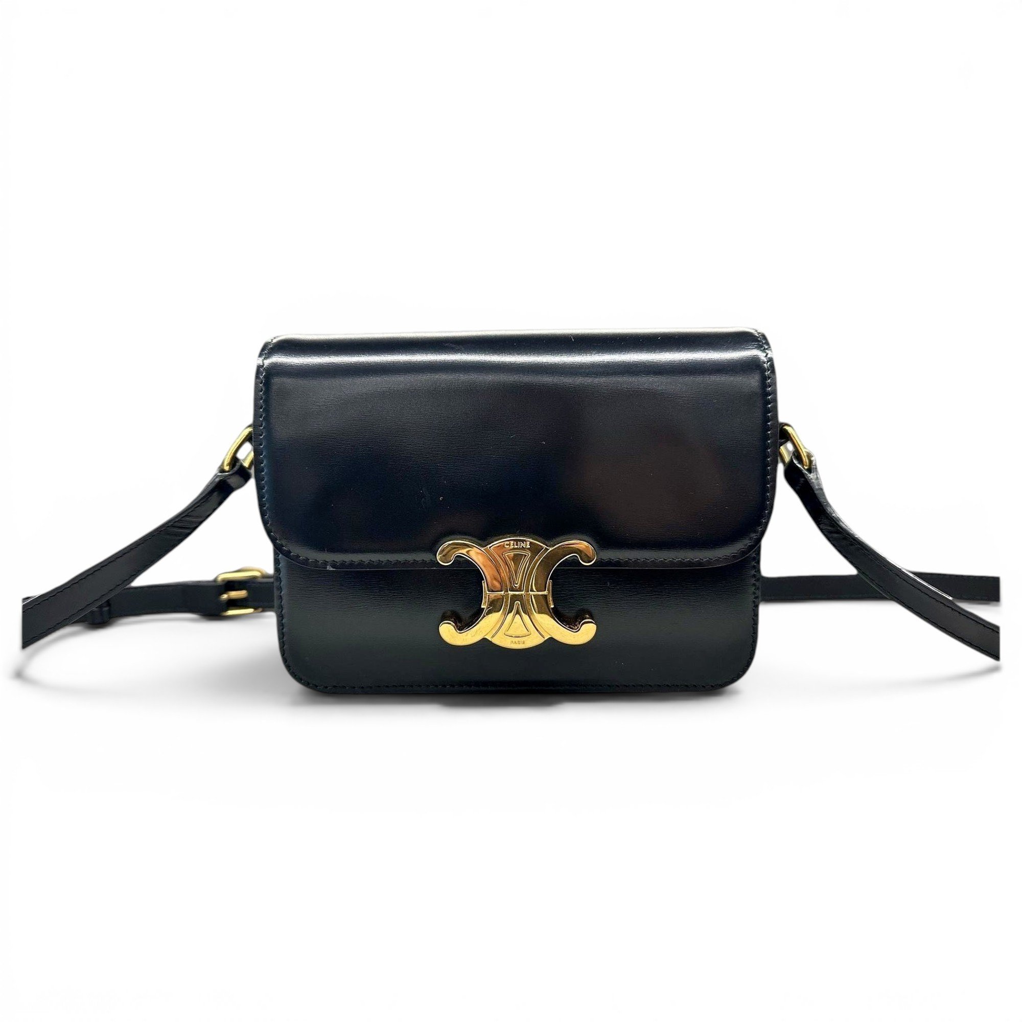 Triomphe leather handbag