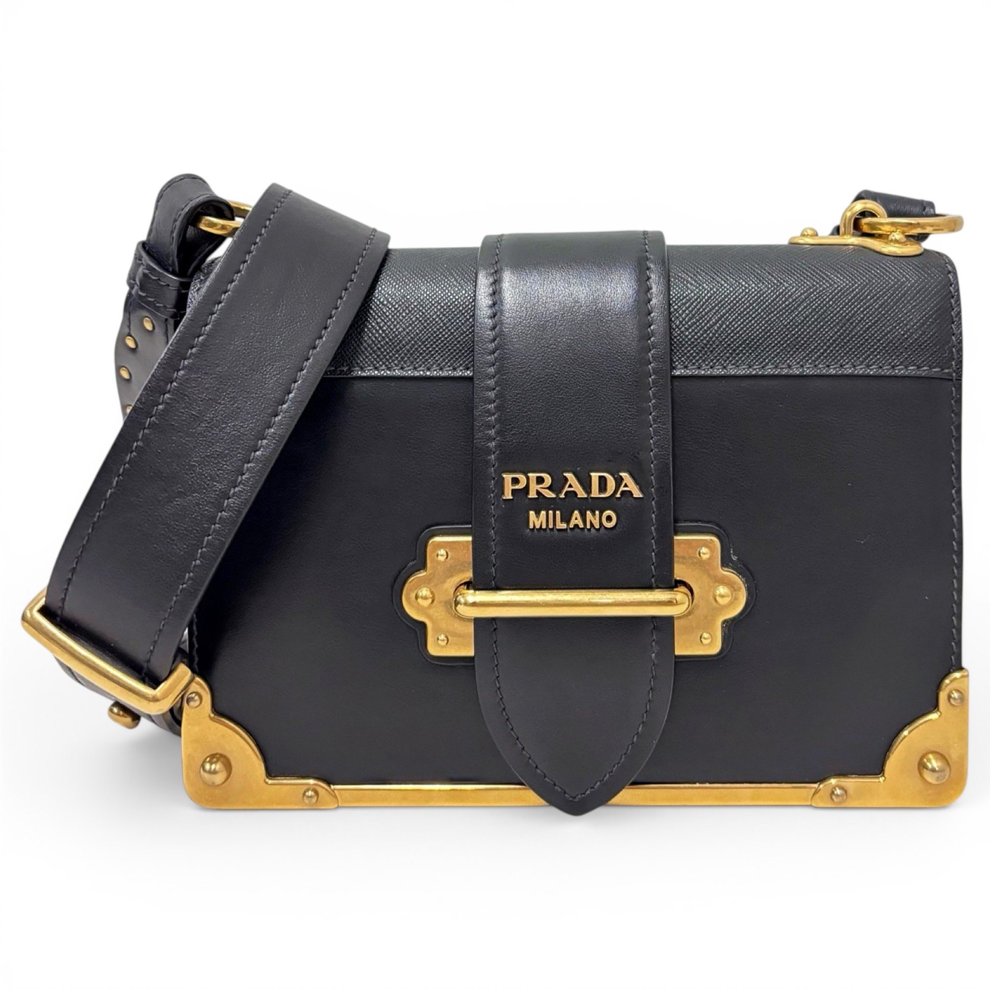 Cahier leather handbag