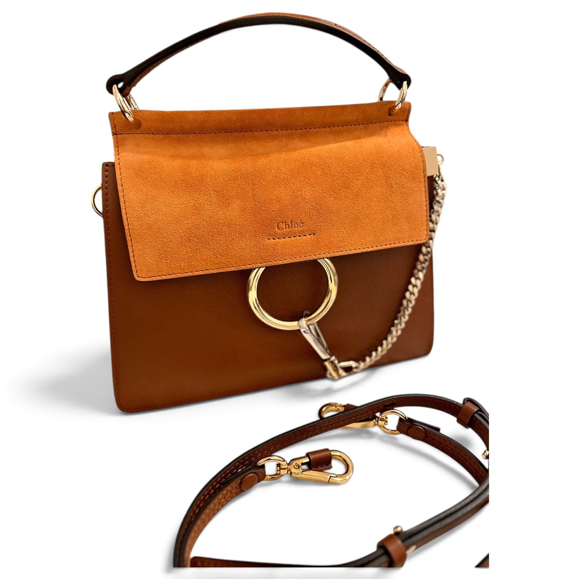 Faye leather handbag