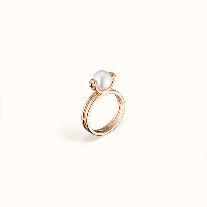 Sans Coloris Hermes Chandra Ring, Small Model