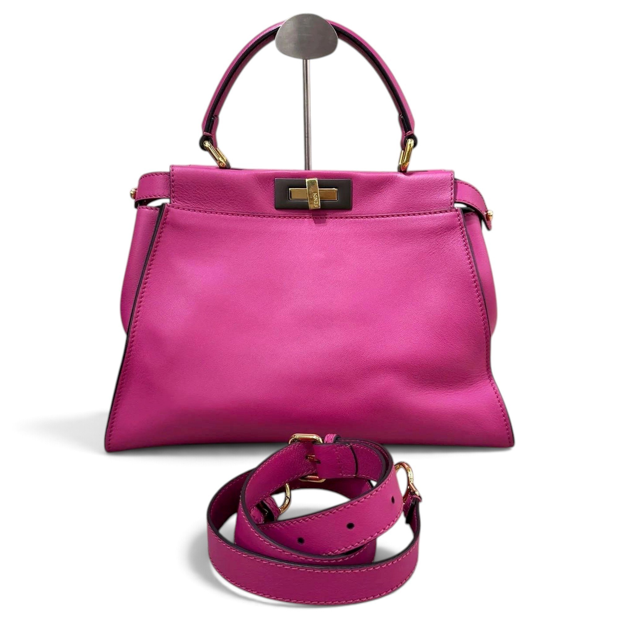 Peekaboo leather handbag