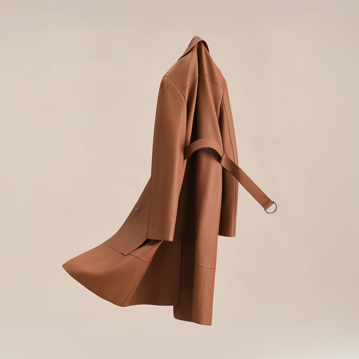 Marron Fauve Trench Coat