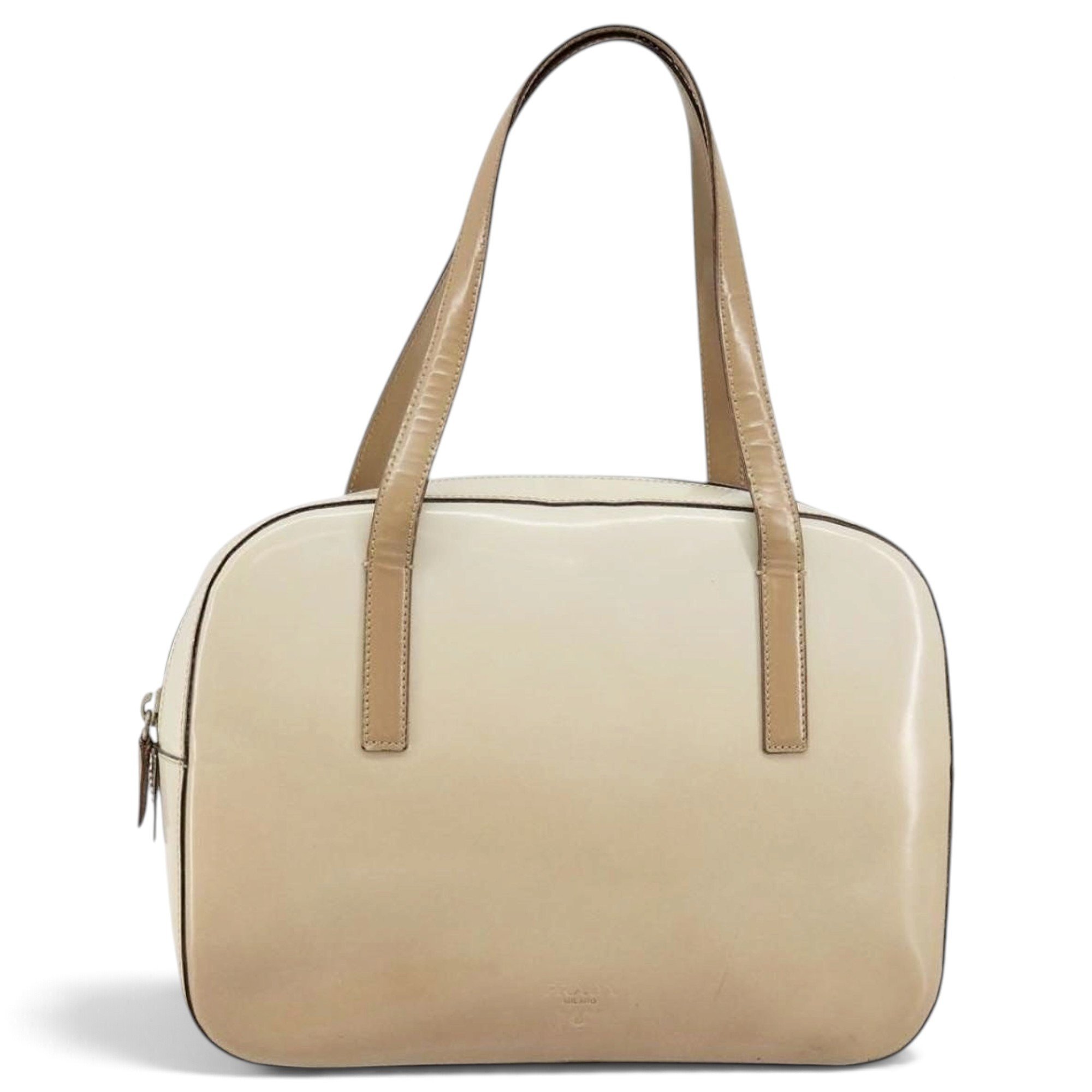 Patent leather handbag