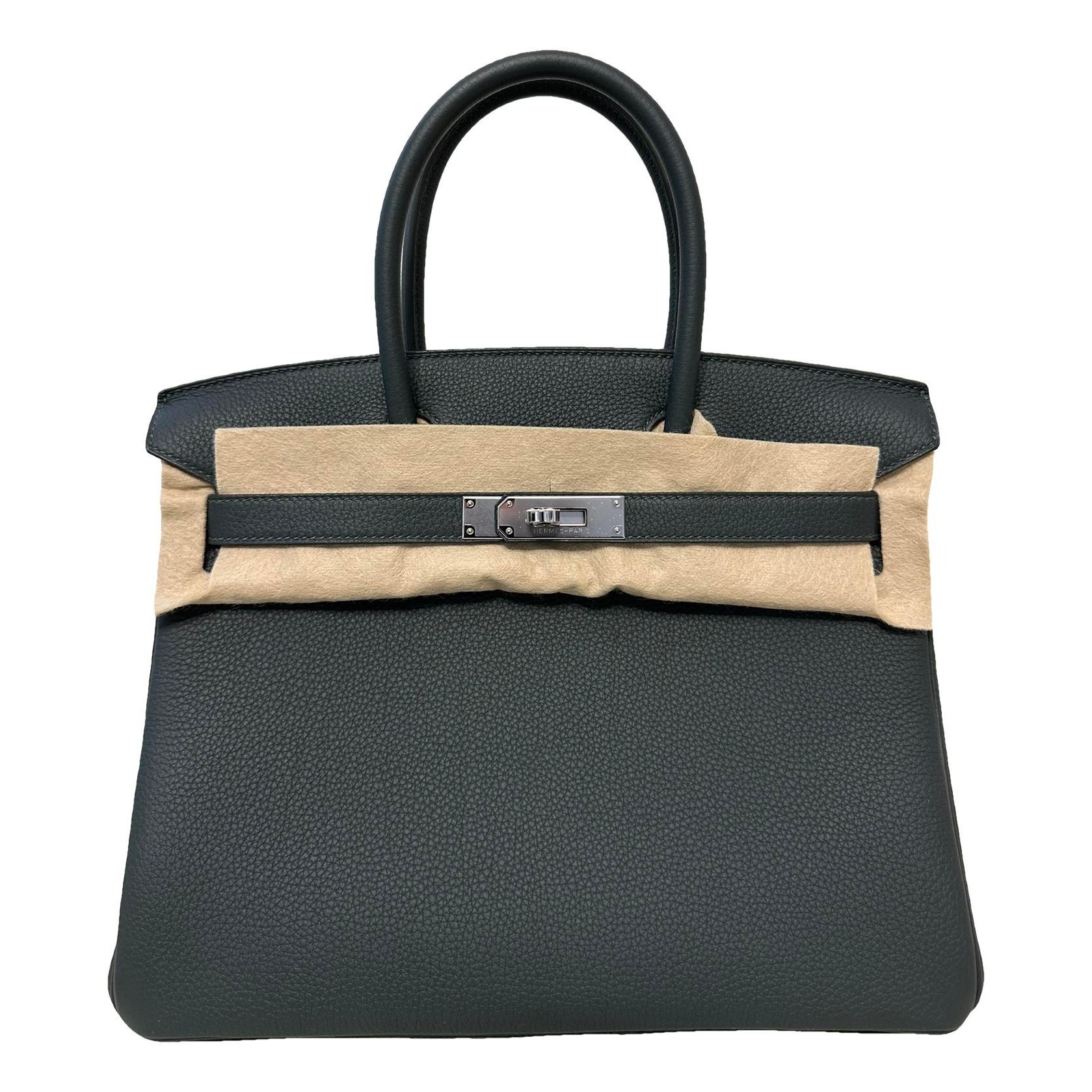 Hermes Birkin 30 Handbag Vert Mangrove Togo Leather 2025
