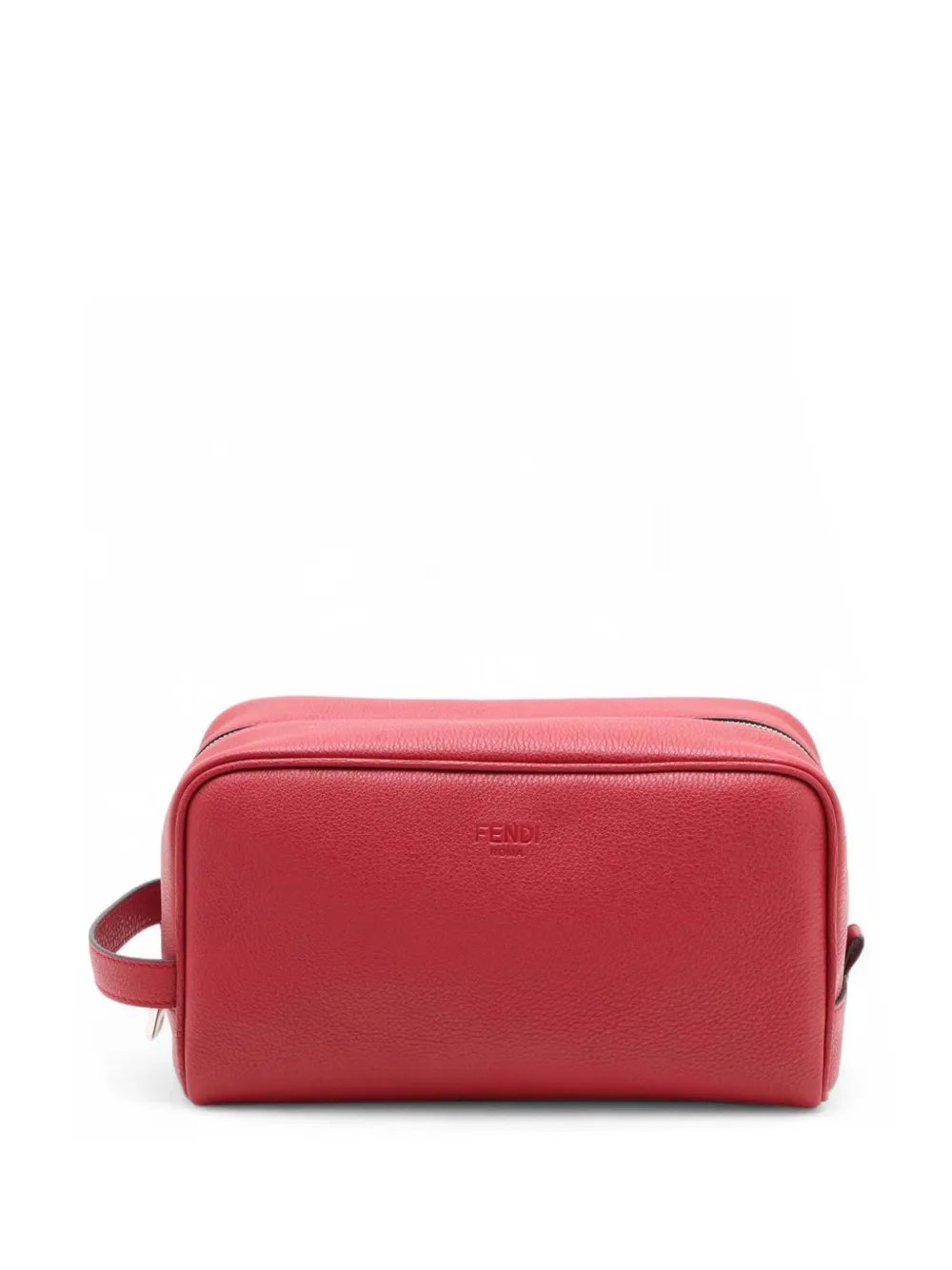 2018-2026 Leather Logo Travel Kit Pouch clutch bag