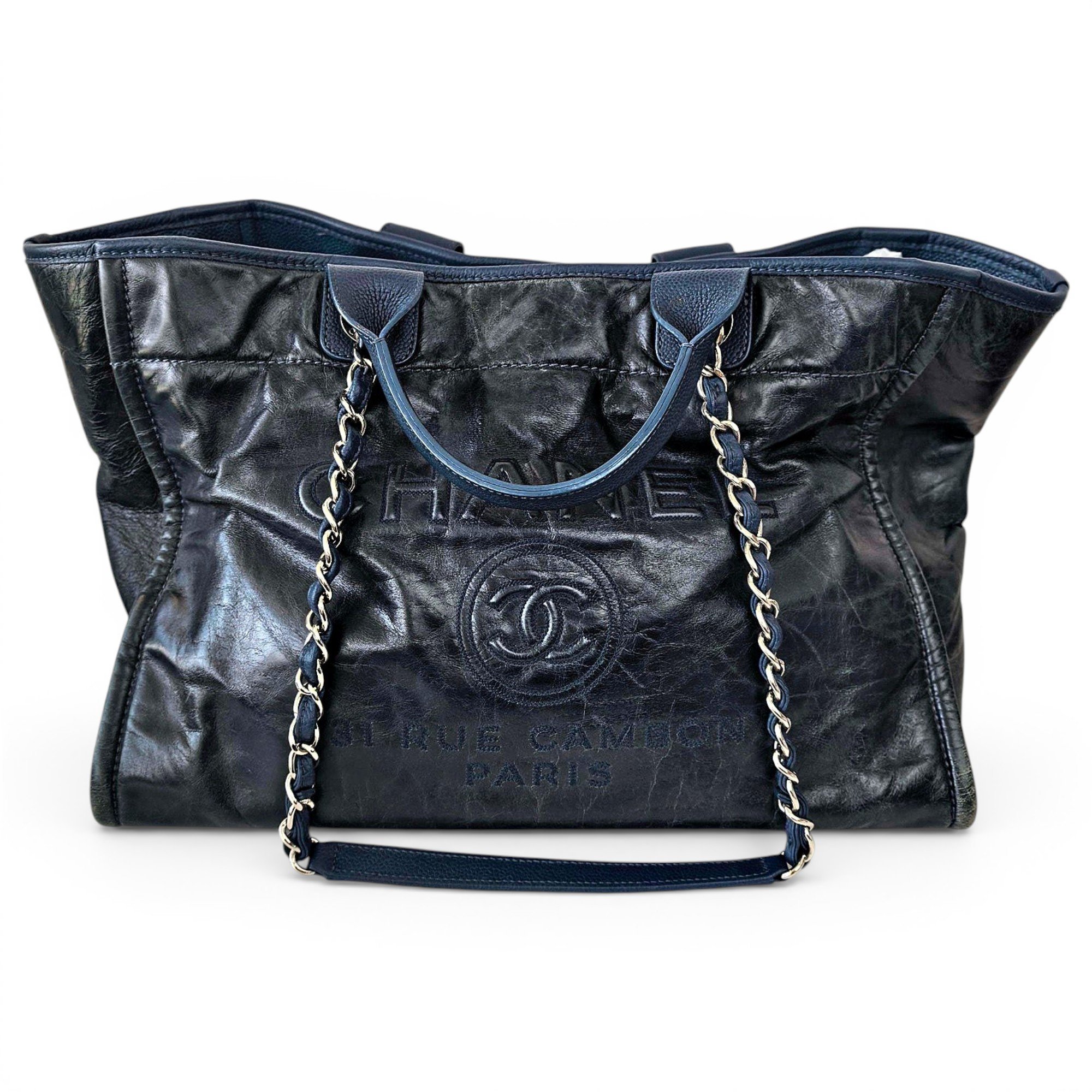 Deauville Chain leather tote