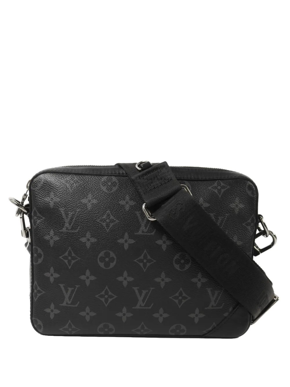 Trio monogram-pattern messenger bag