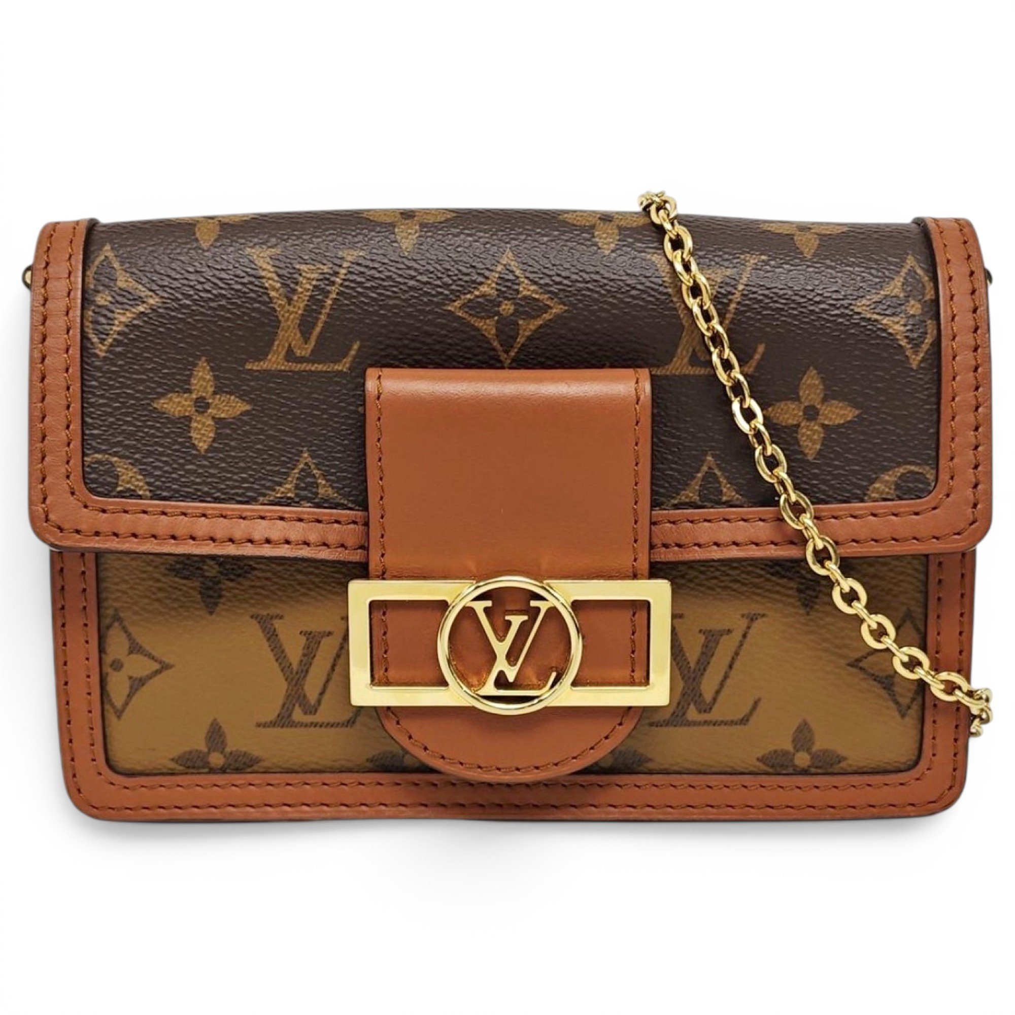 Dauphine leather crossbody bag