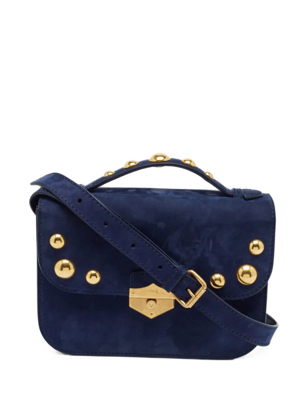 studded leather handbag