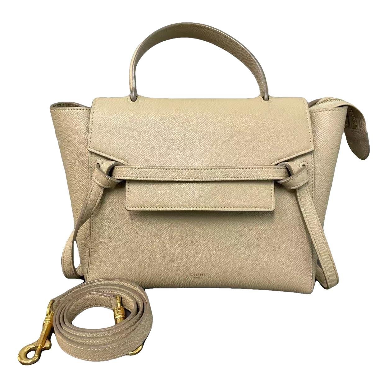 Belt leather handbag