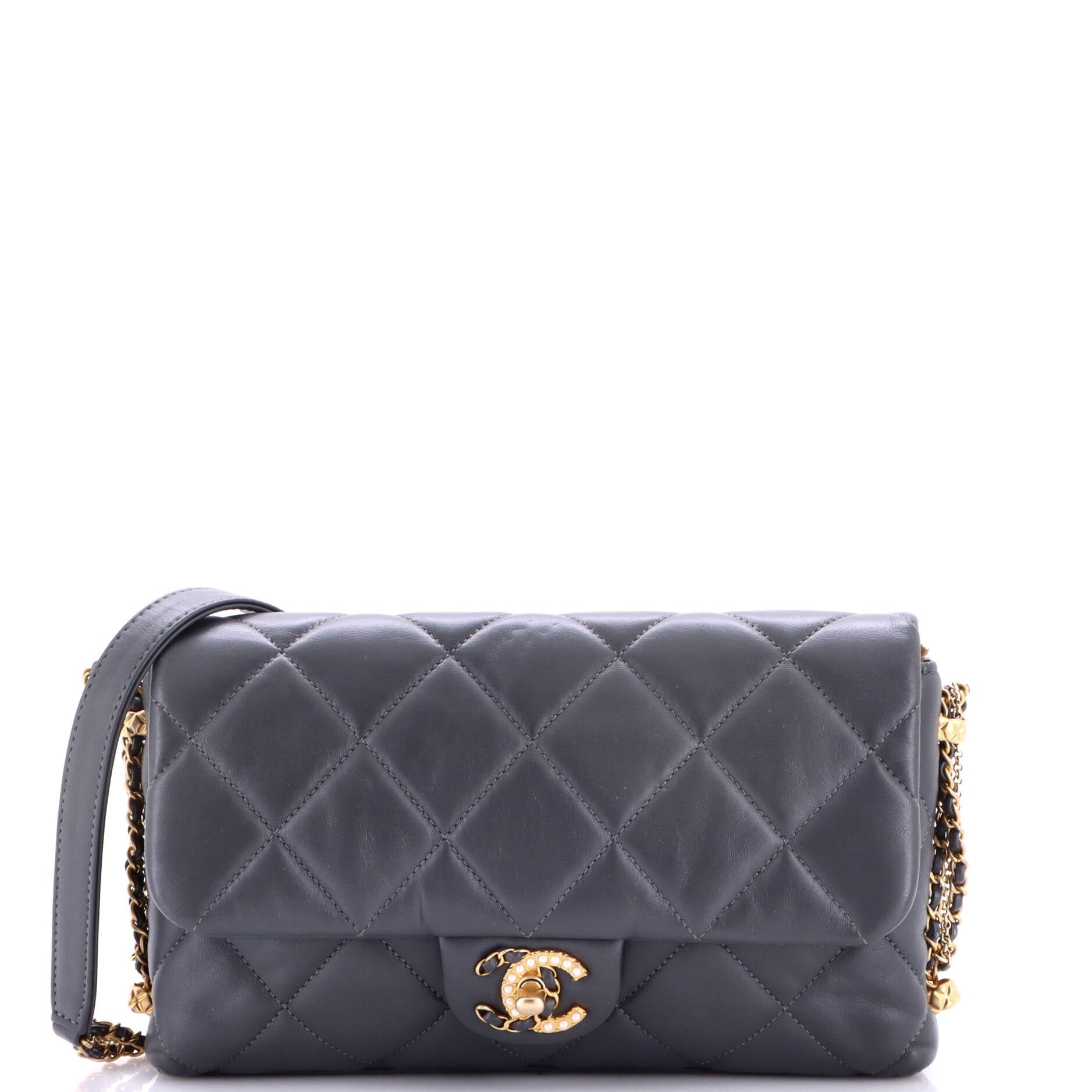 Crush on Chains Flap Bag Quilted Lambskin Medium
