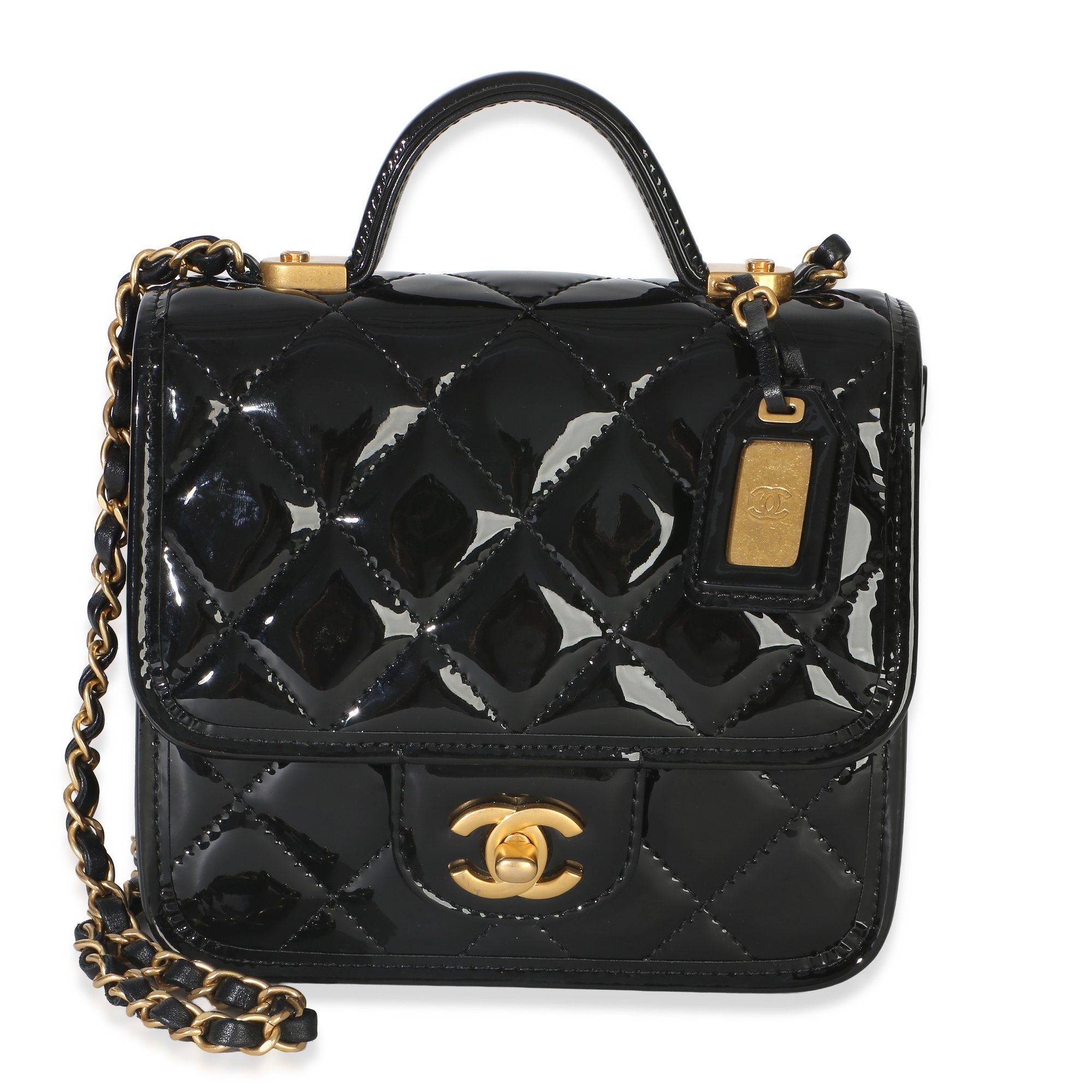 Patent leather crossbody bag