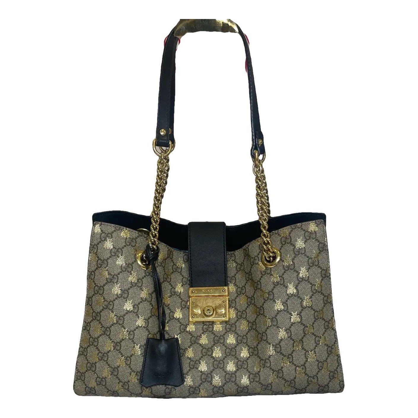 Padlock vinyl handbag