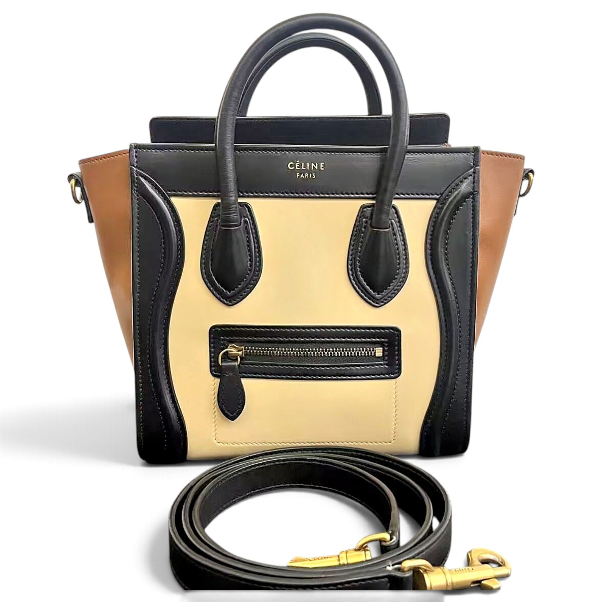 Nano Luggage leather handbag