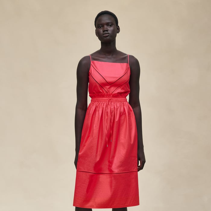Rose Pivoine "Mosaique" Pouch Dress