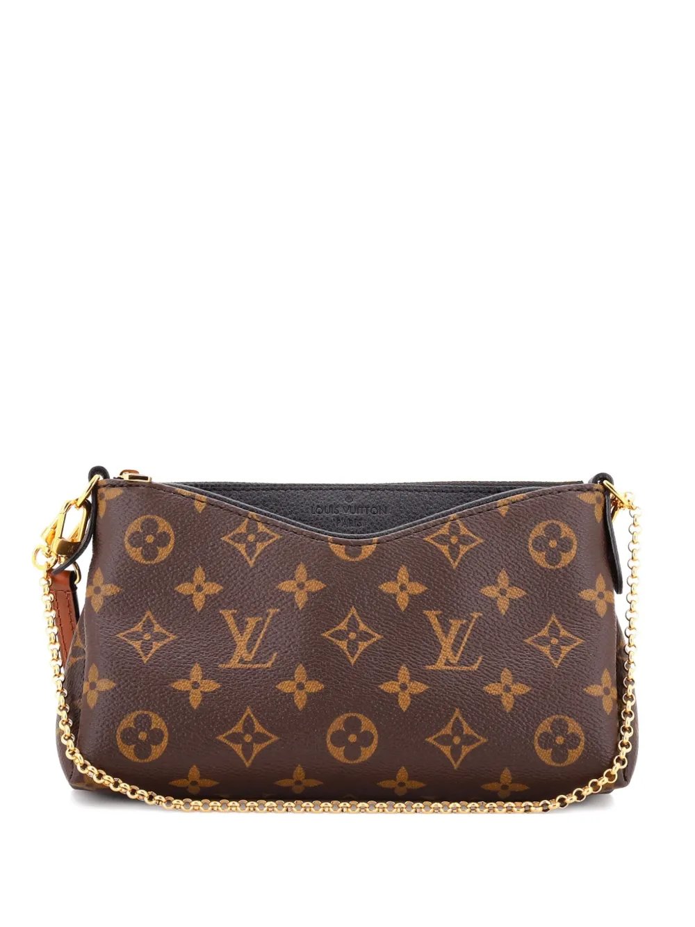 Pallas Monogram Canvas with Leather clutch bag