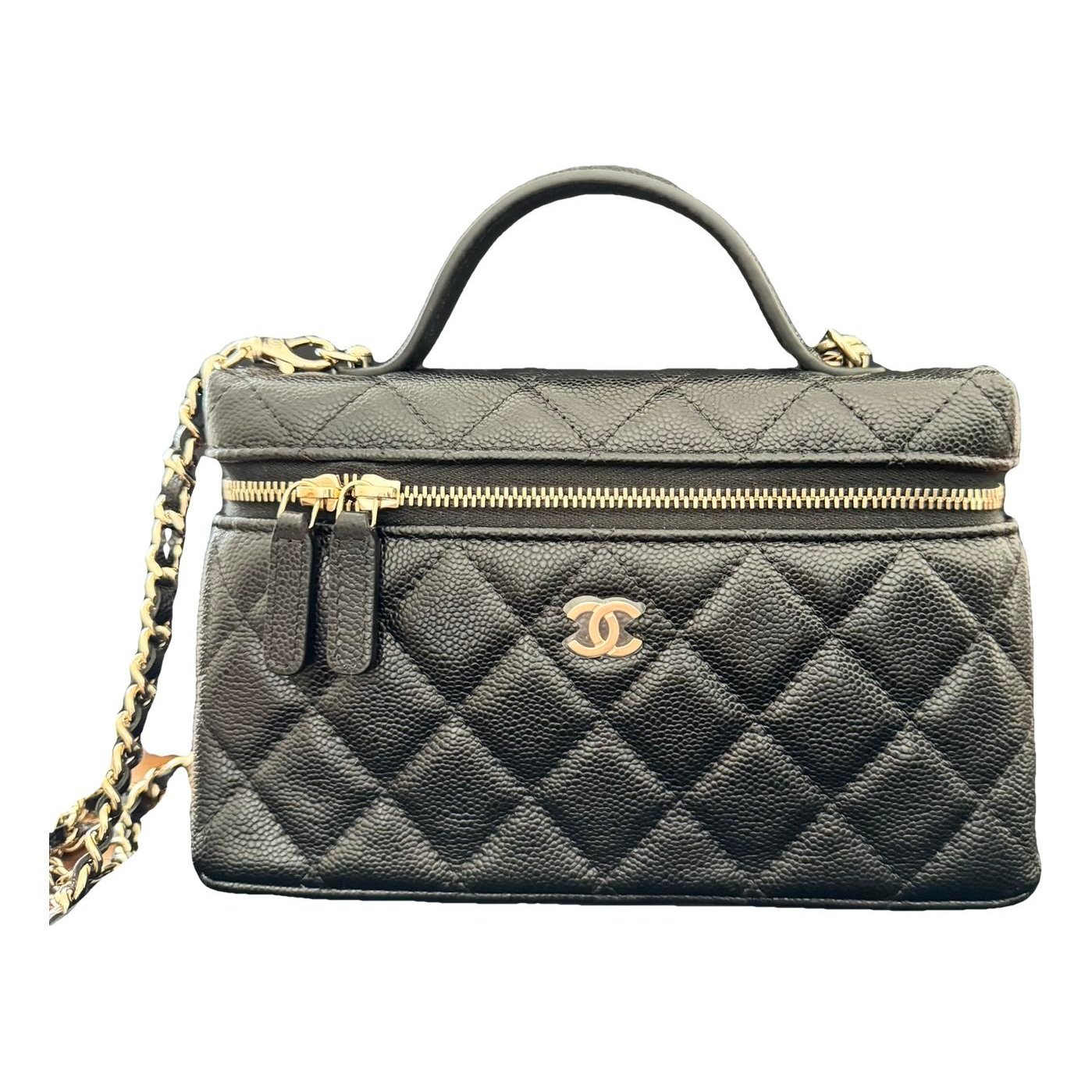 Vanity leather handbag