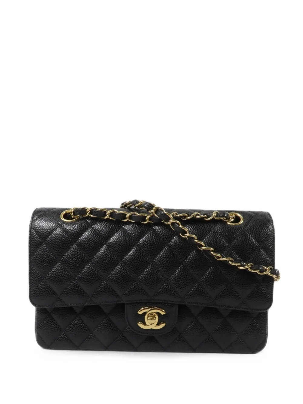 CC turn-lock shoulder bag
