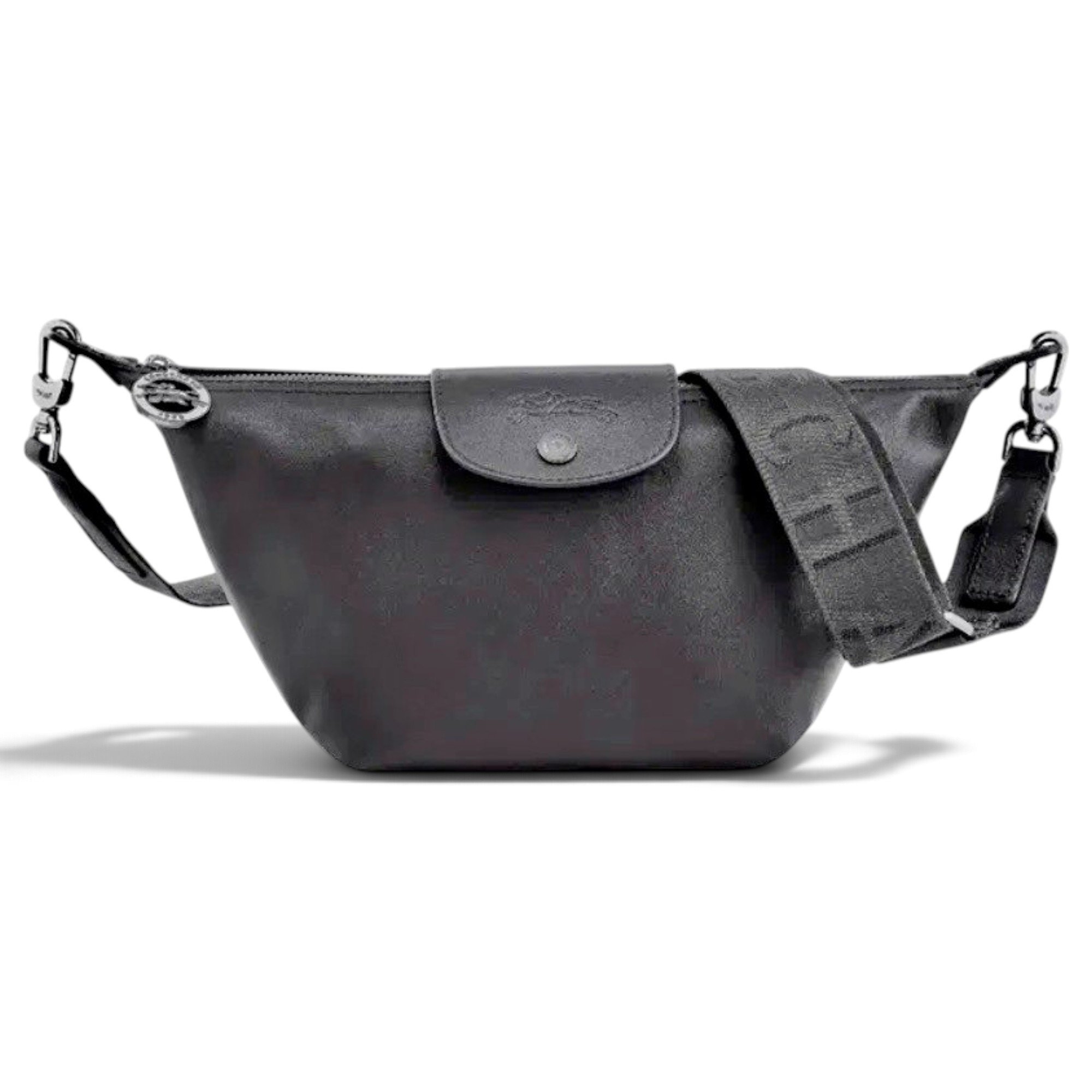 Pliage leather crossbody bag