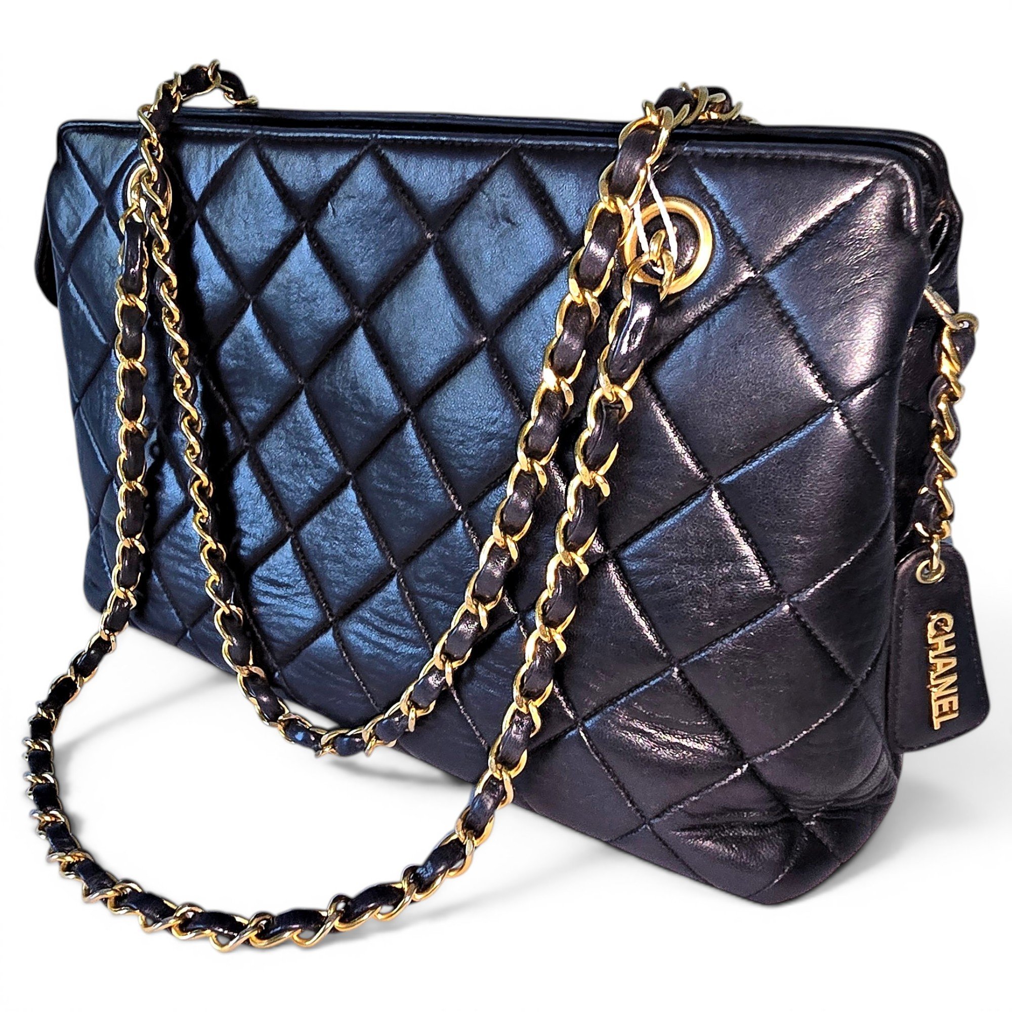 Petite Shopping Tote leather tote