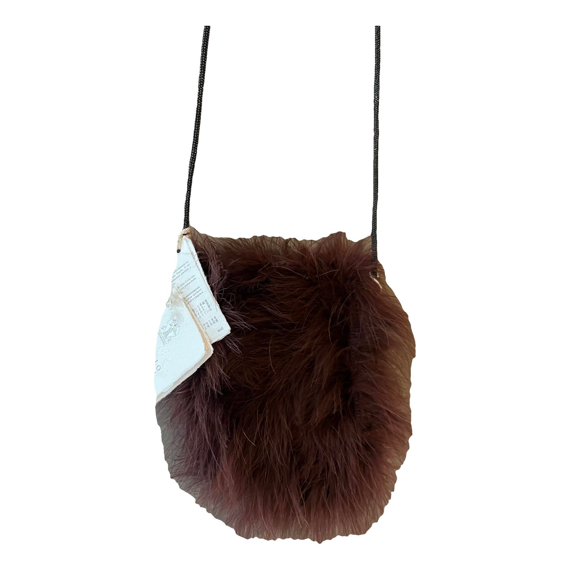 Faux fur crossbody bag