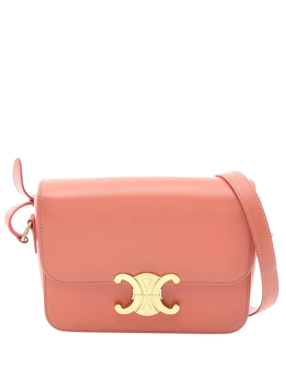 Celine 2010-2026 Teen Shiny Calfskin Triomphe crossbody bag