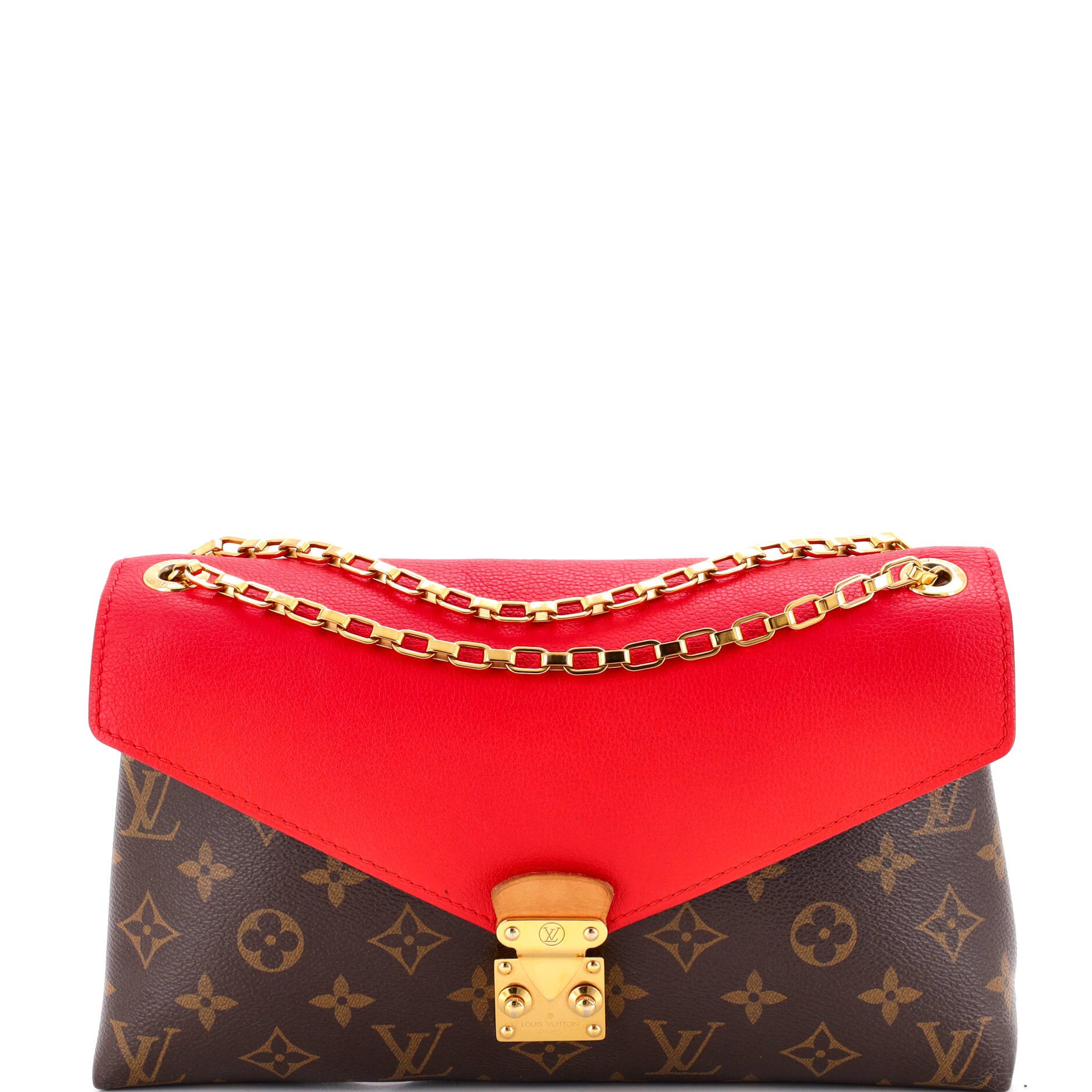 Pallas Chain Shoulder Bag Monogram Canvas and Calfskin