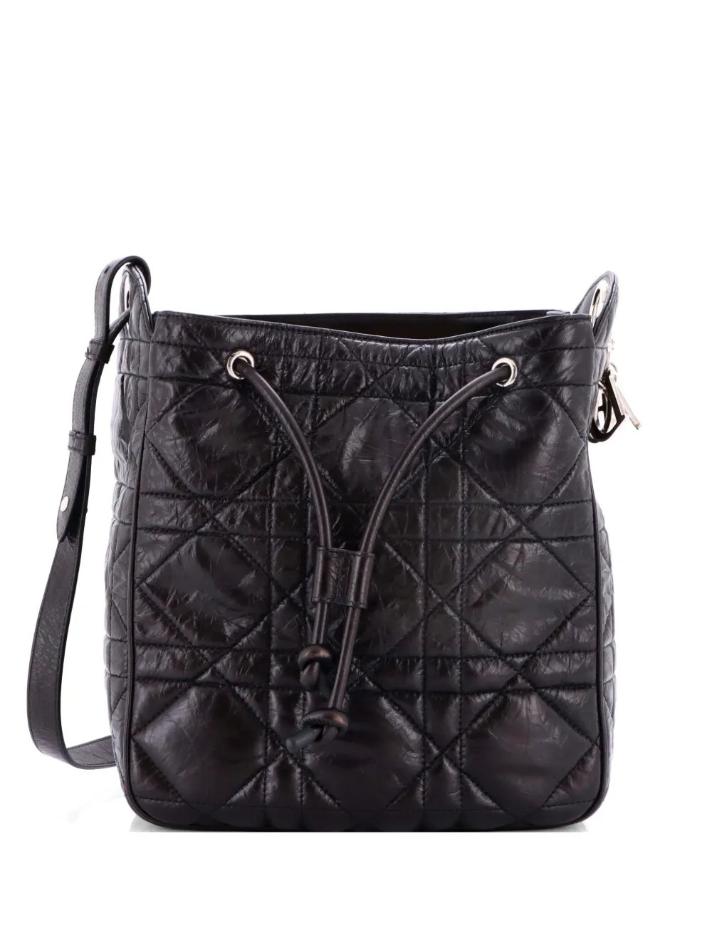 D-Motion Bag Cannage Quilted Leather Medium bucket bag