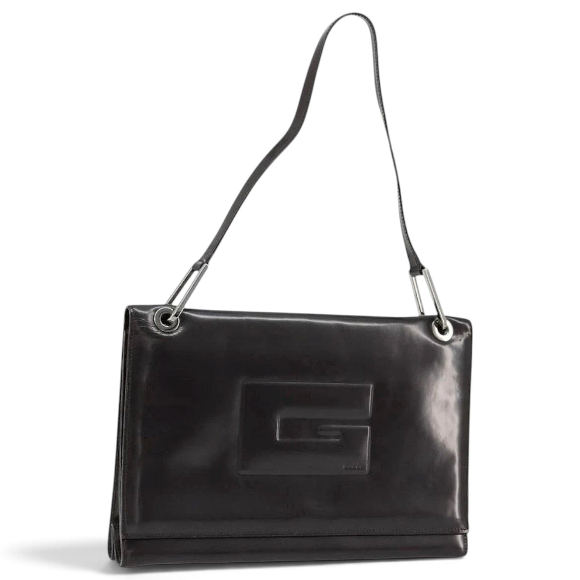 Patent leather handbag
